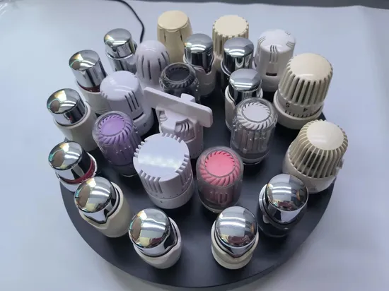 Tête de vanne de radiateur thermostatique en plastique blanc