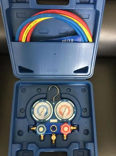 Accessoires de climatisation, accessoires de réfrigération avec tuyau de charge, manomètre de collecteur