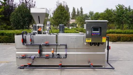 Système de mélange de floculant de système de dosage chimique 3000L pour le traitement de l'eau