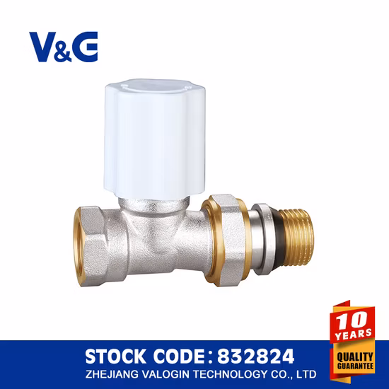Vanne de radiateur thermostatique en laiton d'angle de Chine (K. 5104)